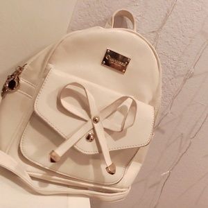 cute mini light pink backpack